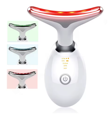 Neck & Face Massager with 3Colour Modes for Skin